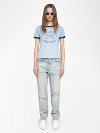 T-Shirt Woos Ico Blason Rdrg Strass