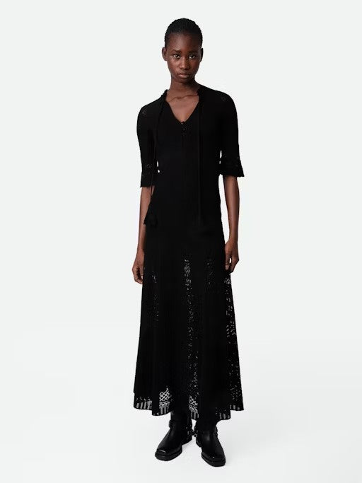 Vestido Memphis Co Pointelle
