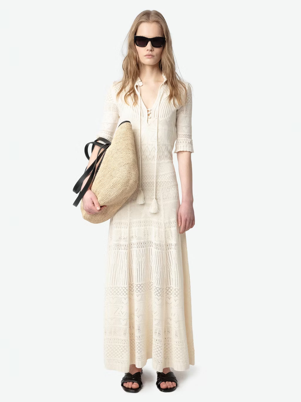 Vestido Memphis Co Pointelle