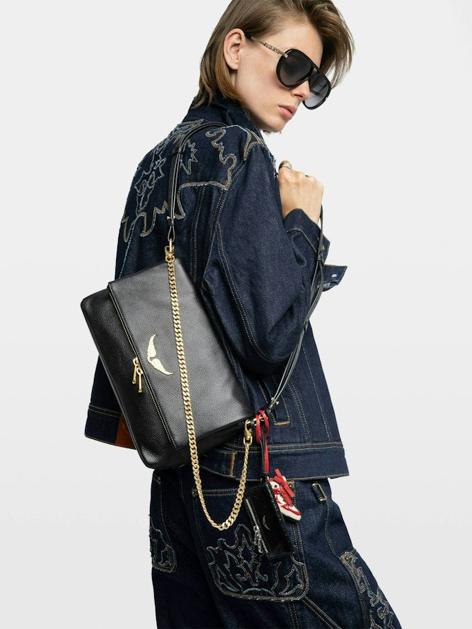 Bolso Rocky II Negro dorado