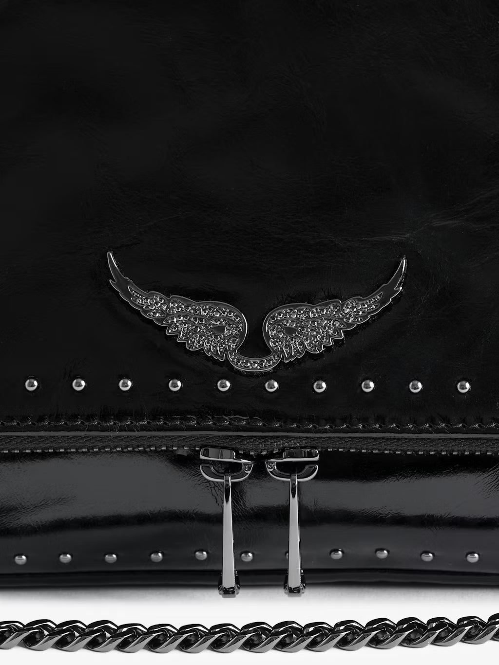 Bolso Rocky Ii Vintage Patent Studs