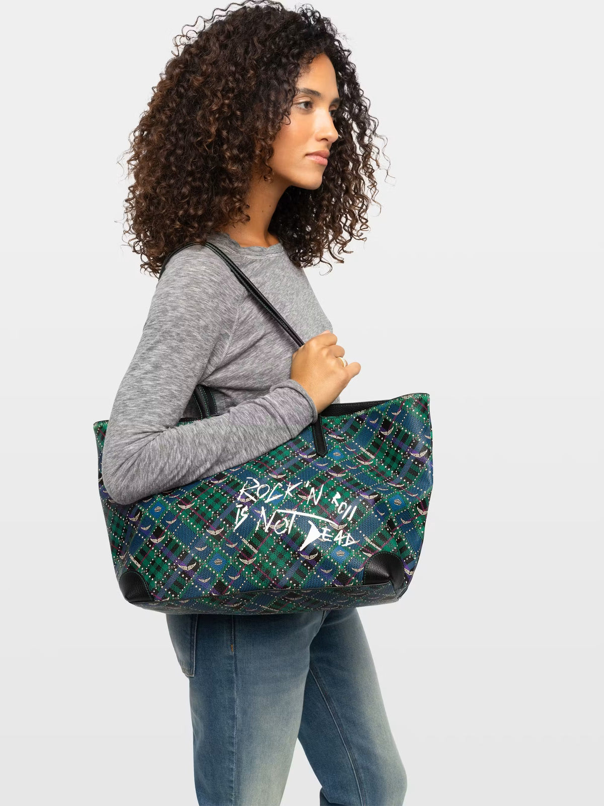Bolso Z Shopper Punk Check