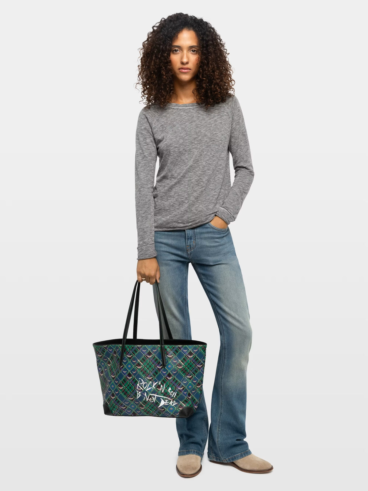 Bolso Z Shopper Punk Check